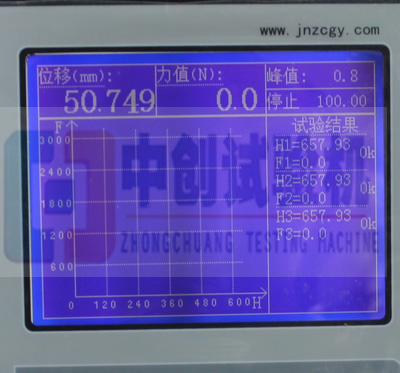 弹簧位移、力值界面